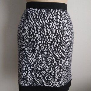 Rafaella Women's Skirt Black White Size 6